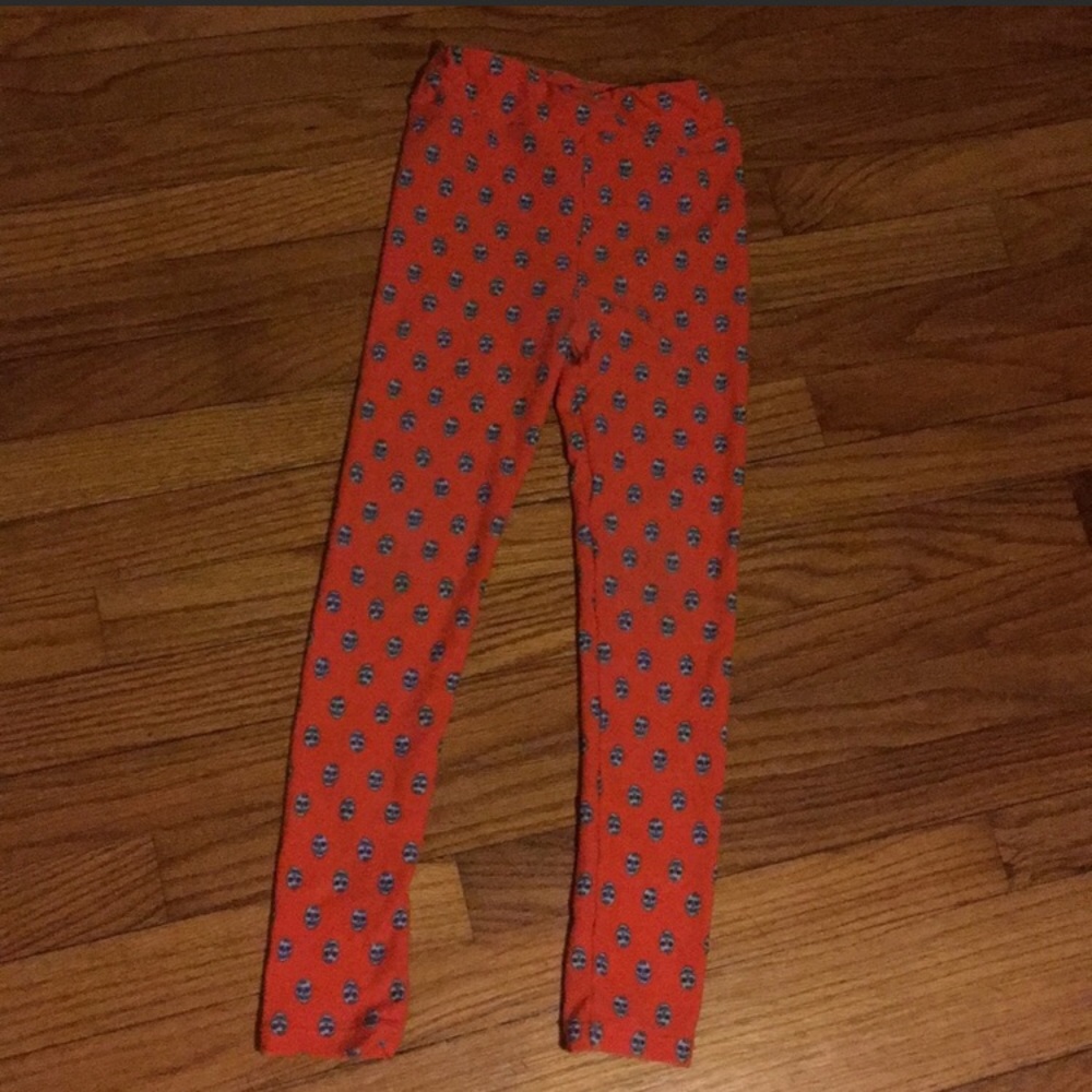 Kids L/XL skull leggings